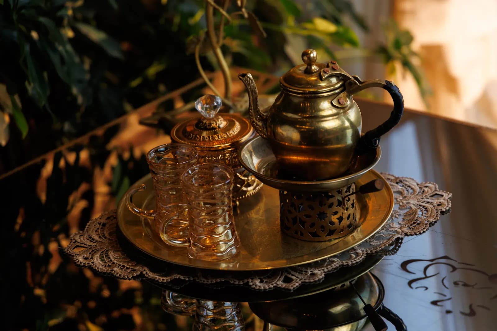 أبريق شاي عجمي كبير