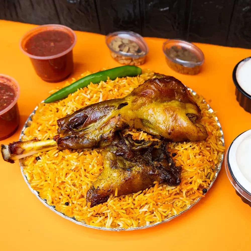 وجبة لحم مندي (شخصين)