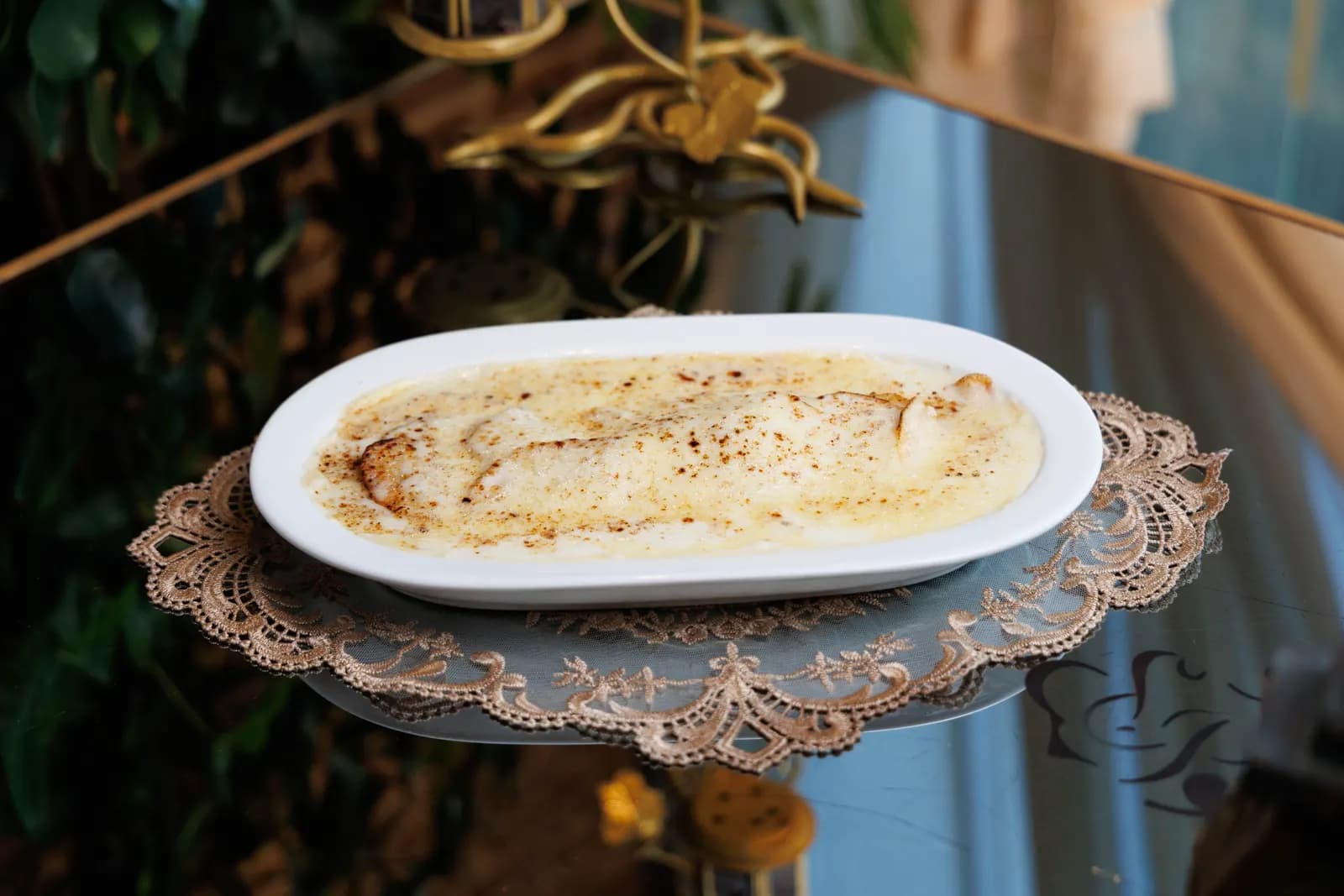 بطاطا غراتان بصوص البشاميل مع فطر
