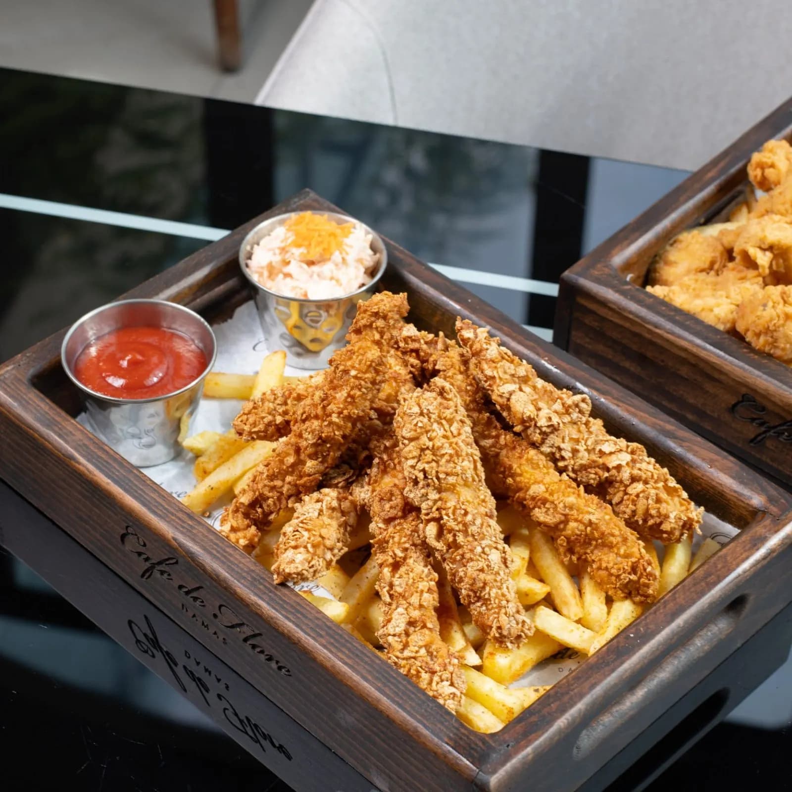 Crispy chicken fingers