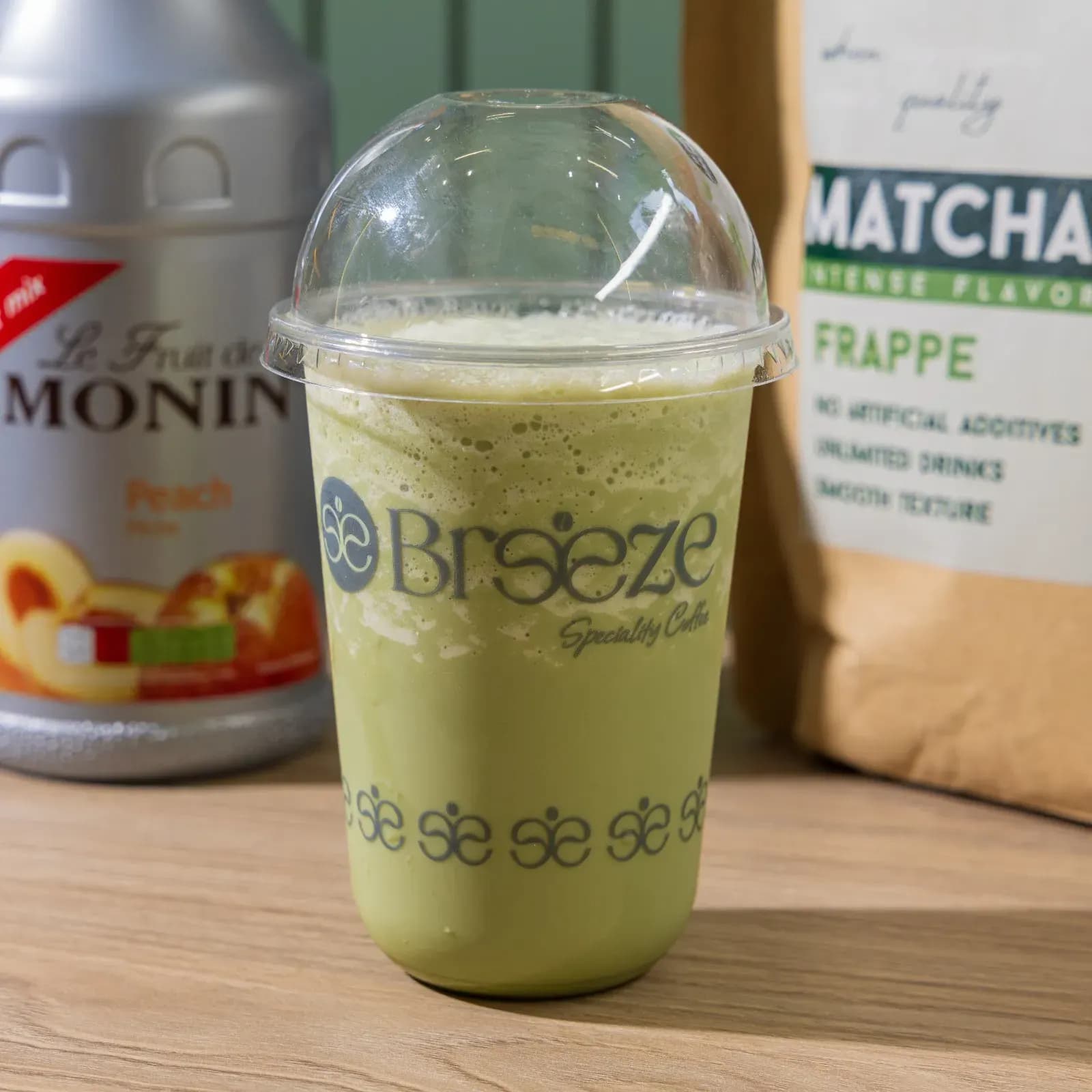 ICED MATCHA FRAPPE PEACH