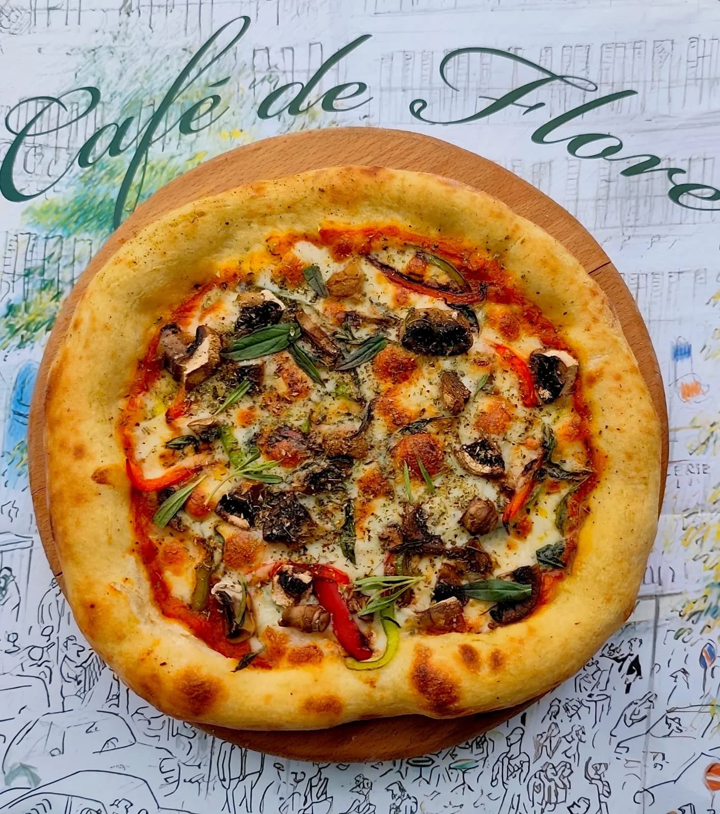 Vegetable pizza