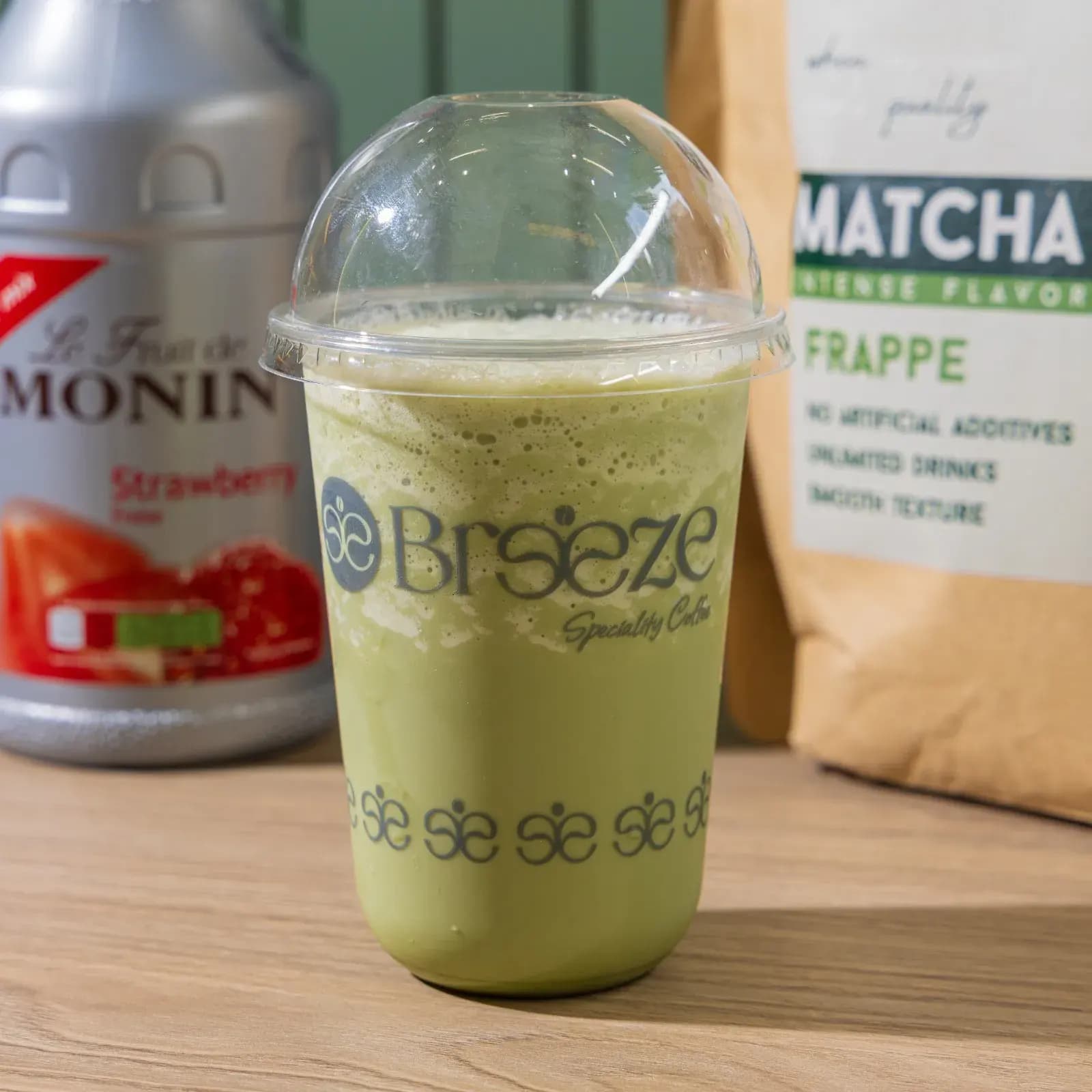 ICED MATCHA FRAPPE STRAWBERRY